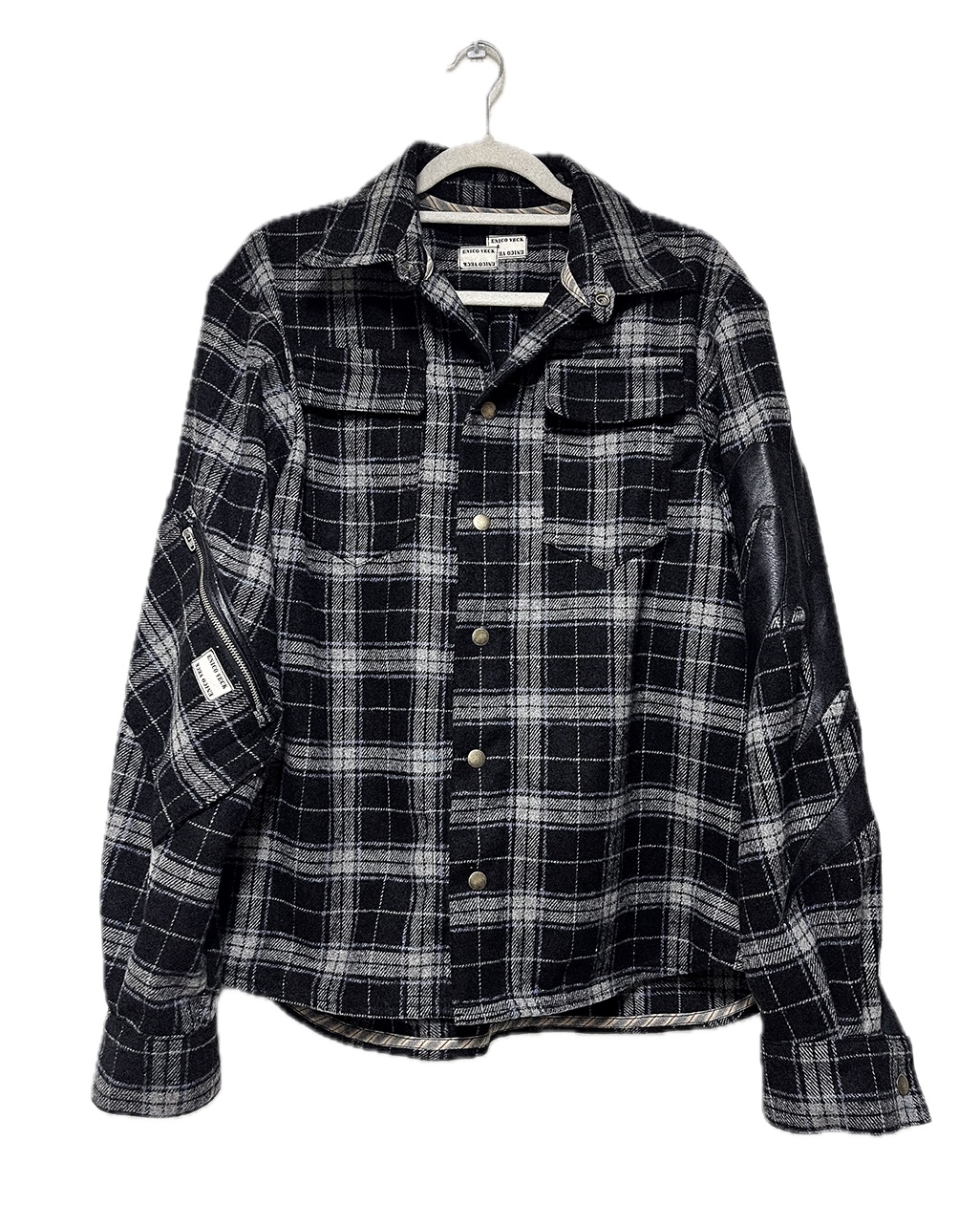 Flannel double-label shirt